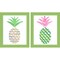 Punched Up Pineapple by Julie DeRice, 2 Piece Green Framed Art Set
